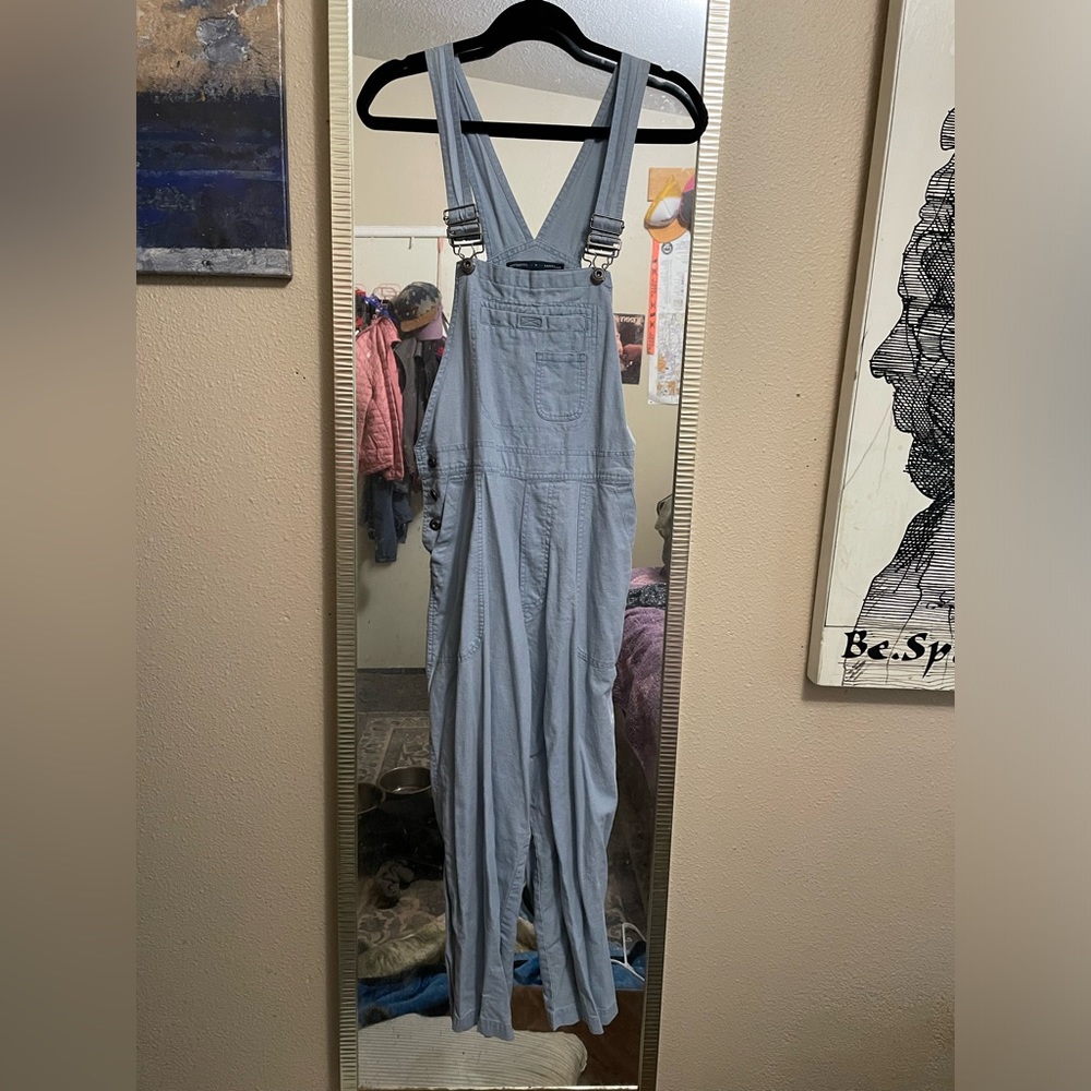 VINTAGE Columbia cinch back cropped overalls
